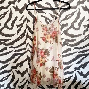 Brandy Melville floral chiffon dress